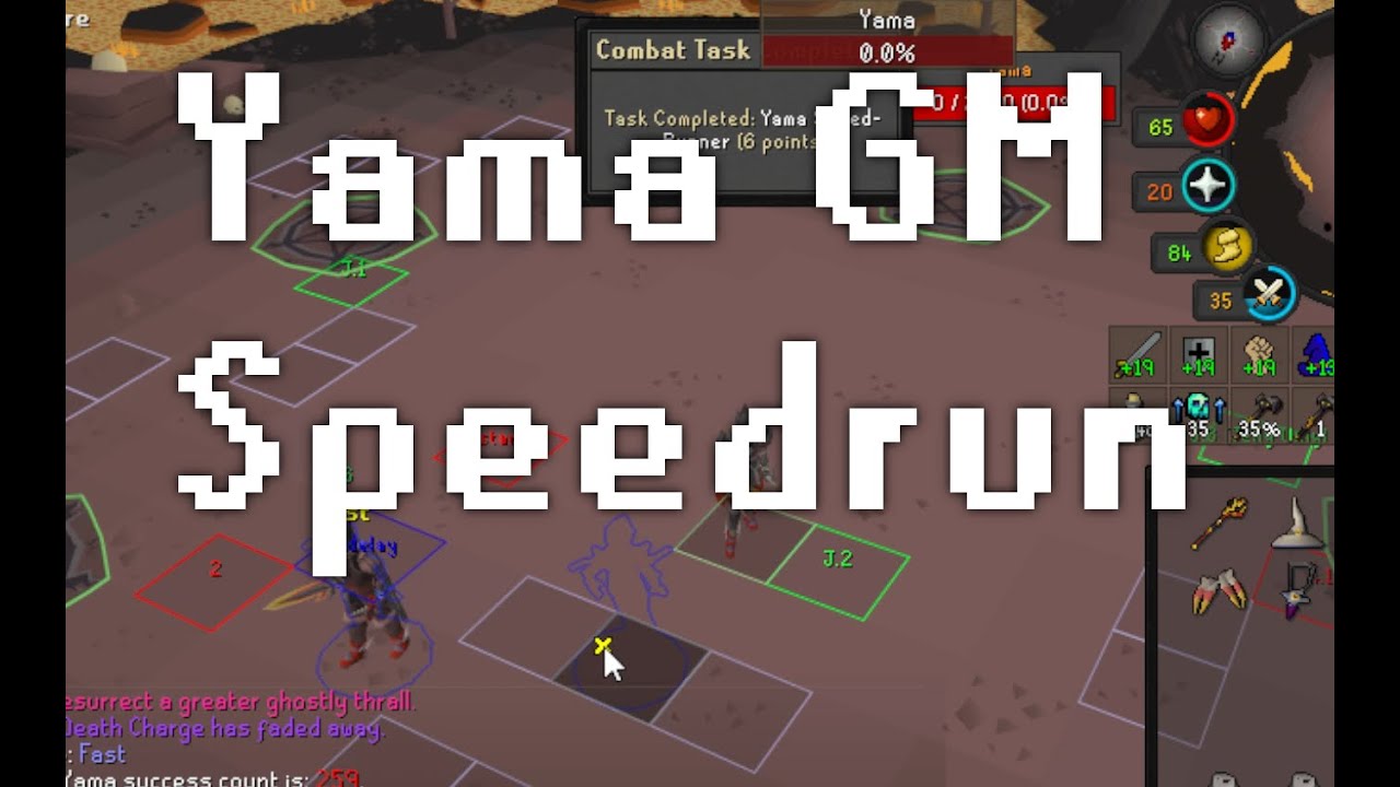 OSRS Yama Grandmaster Combat Achivement Speedrun - 