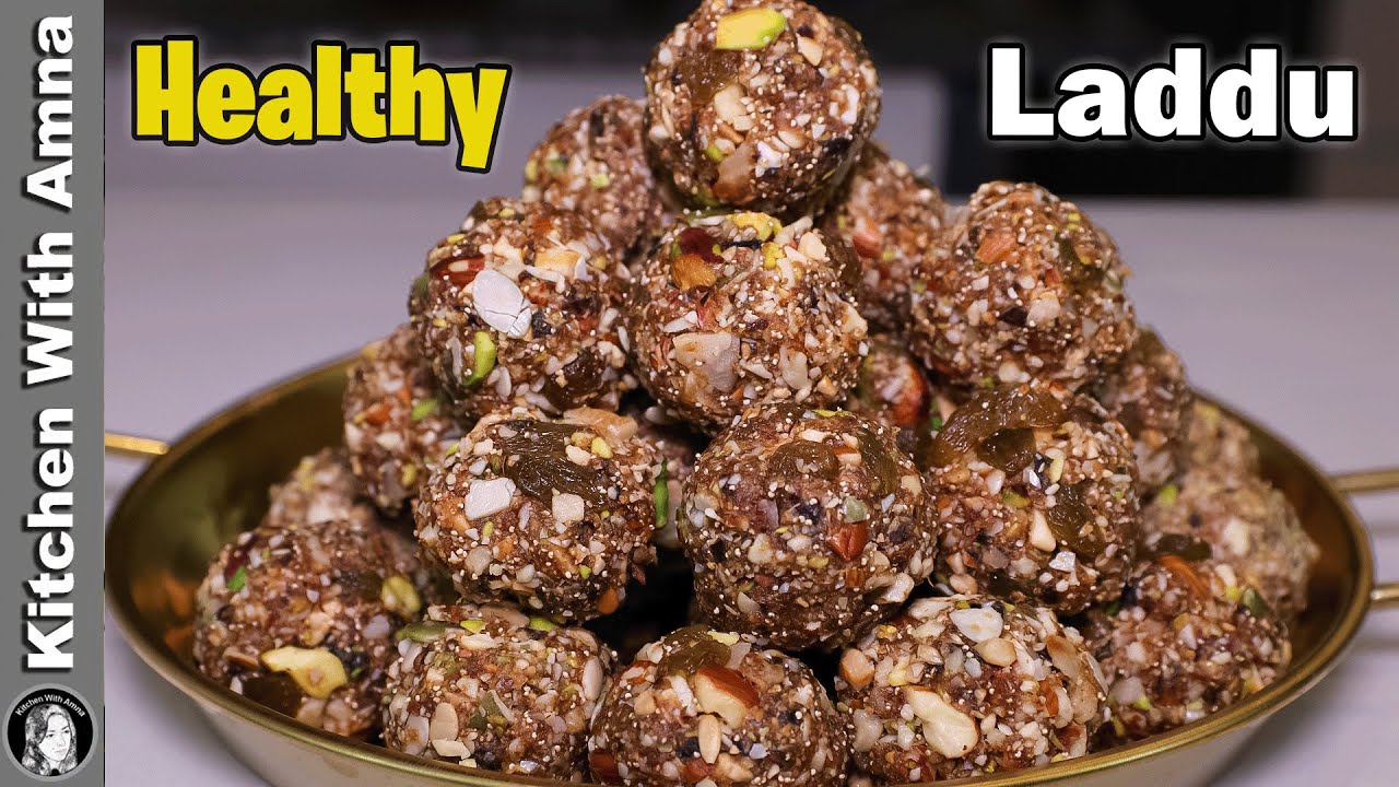 No Sugar Healthy Dry Fruits Laddu Recipe | Natural Energy Booster Laddu for Back Pain and Migraine😍