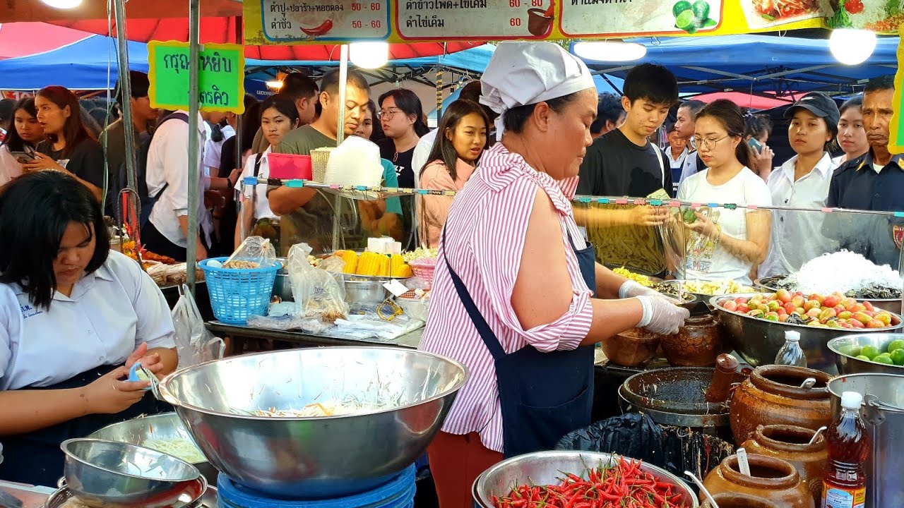 เจ๊หนึ่ง ส้มตำเงินล้าน 🥗 ตำกระท้อน ตำป่า ตำปูปลาร้า สารพัดตำ สุดแซ่บกำแพงแสน
