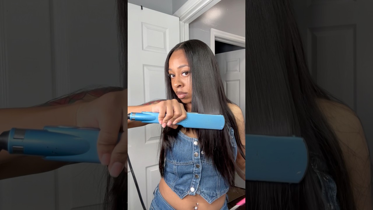 How to blend your leave out 🛑Stop damaging your natural hair!  #quickweave #middlepart