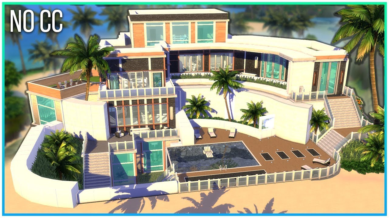 Sims 4 Speed Build - Modern Mega Mansion | Kate Emerald