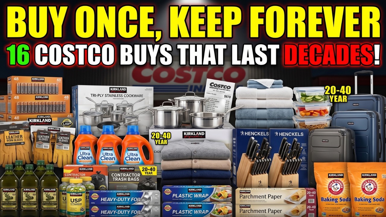 16 недорогих товаров из Costco, которые прослужат ДЕСЯТИЛЕТИЯМИ (большинство покупателей проходят...
