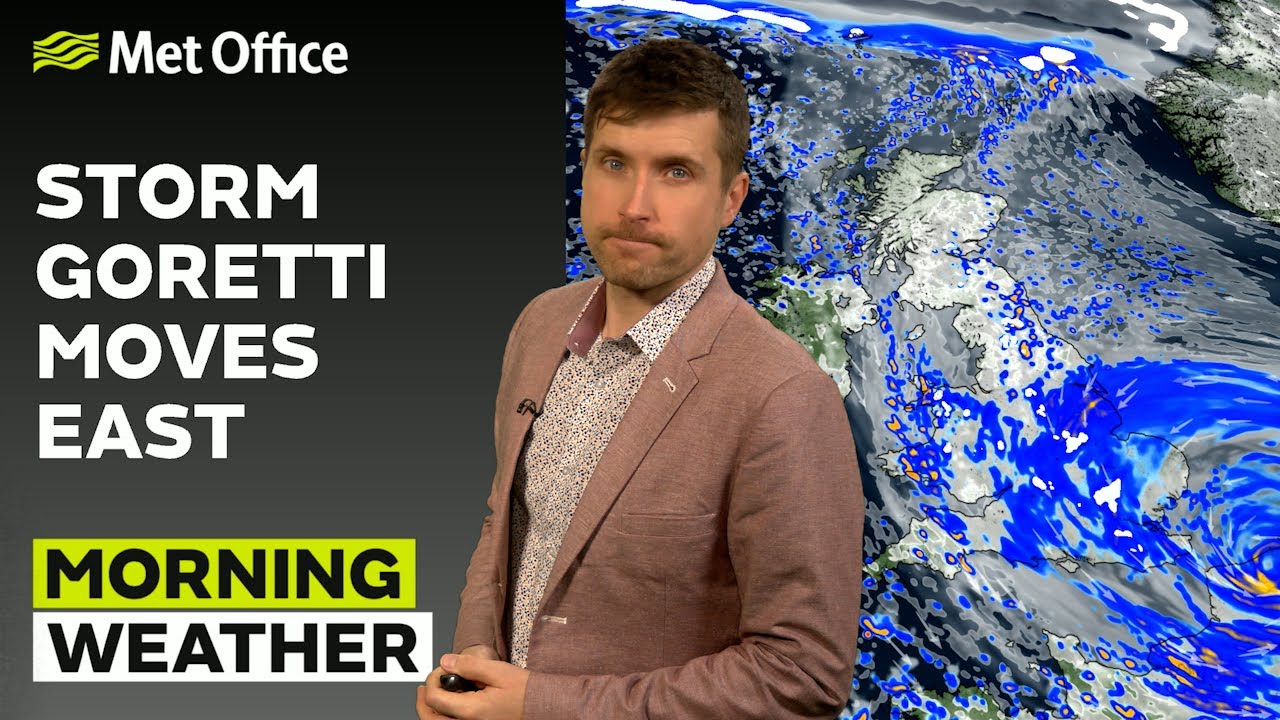 09/01/2026 - Storm clearing eastwards - Morning Weather Forecast UK – Met Office Weather