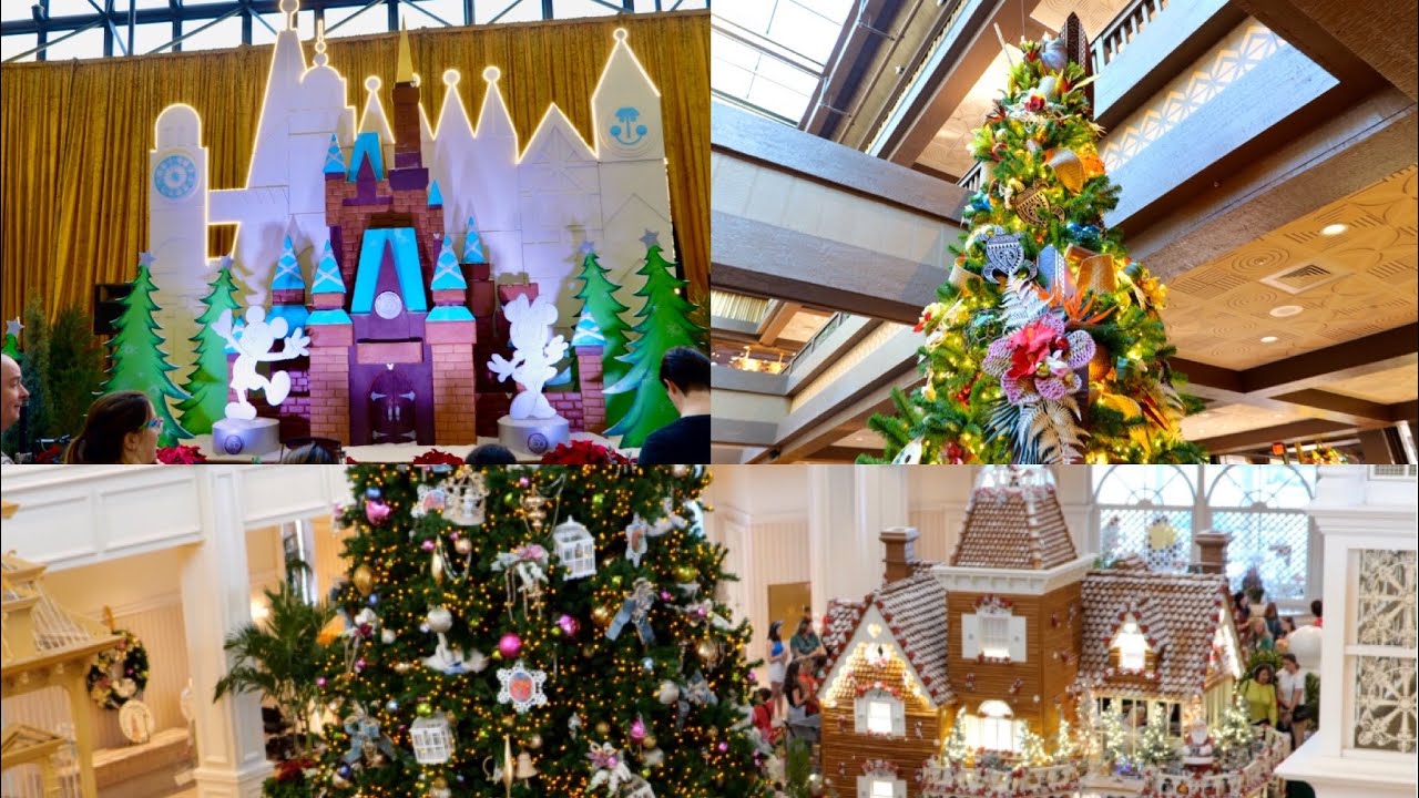 Magic Kingdom Monorail Resorts 2023 Christmas Decorations in 4K | Walt Disney World November 2023