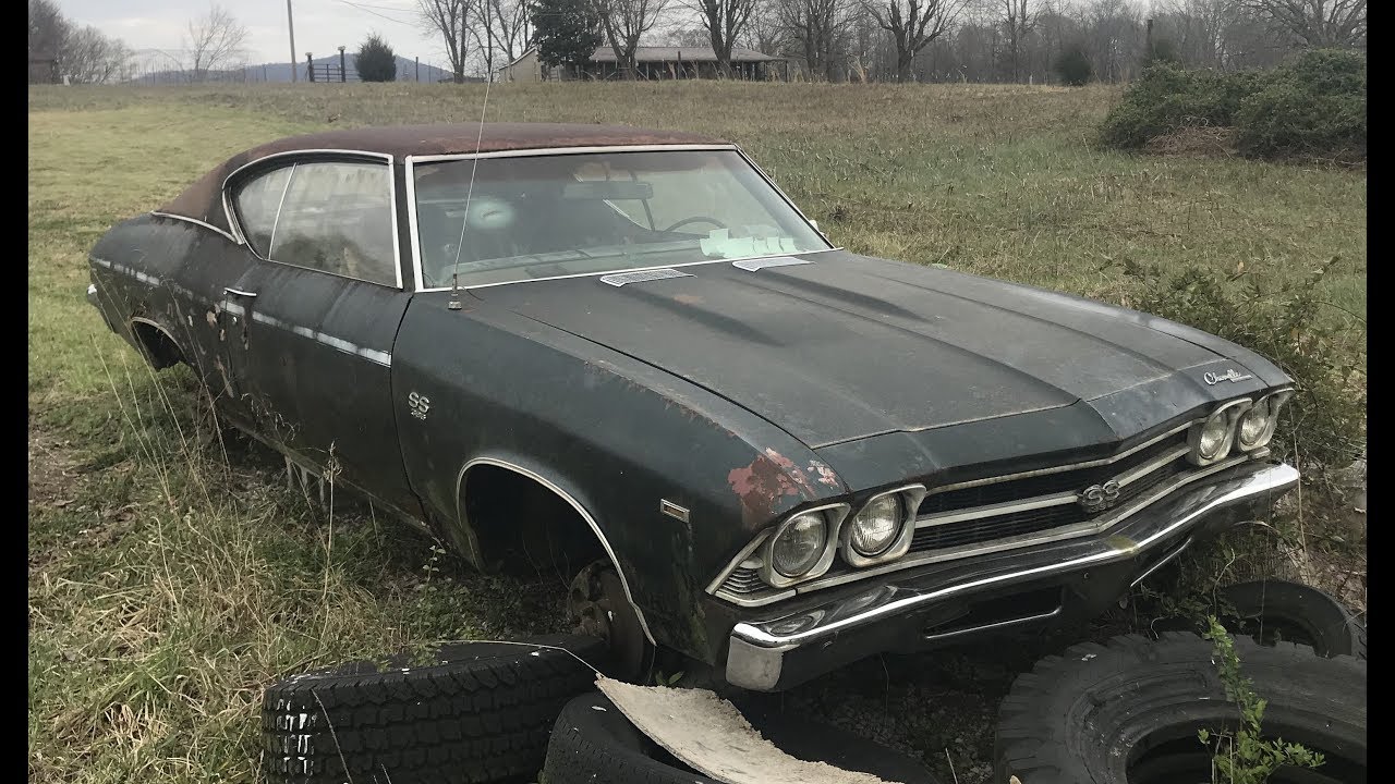 БРОШЕННЫЙ 1969 SS396 CHEVELLE ПРИПАРКОВАН РЯДОМ С ДОМОМ!!!