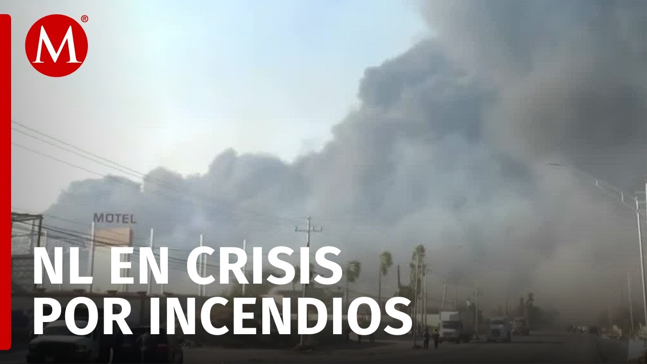 Reportan impactante incendio en los límites de García y Santa Catarina, Nuevo León