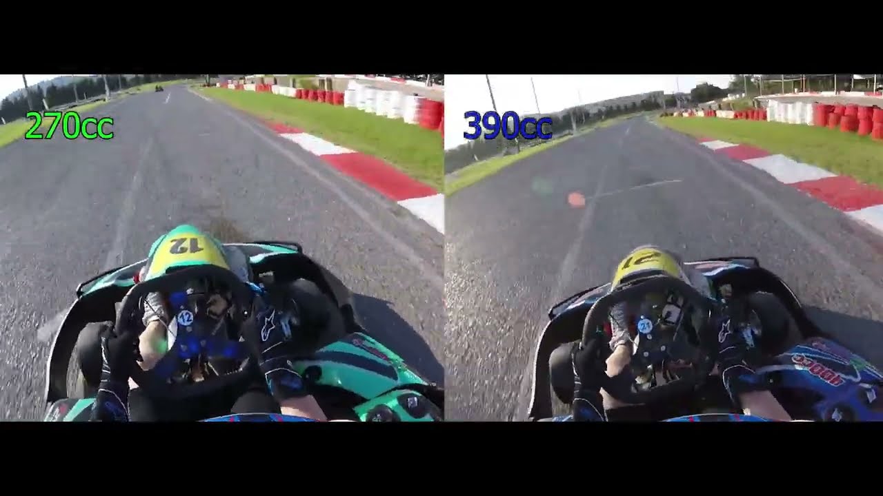 Pistapark Chania - 270cc vs 390cc Lap comparison