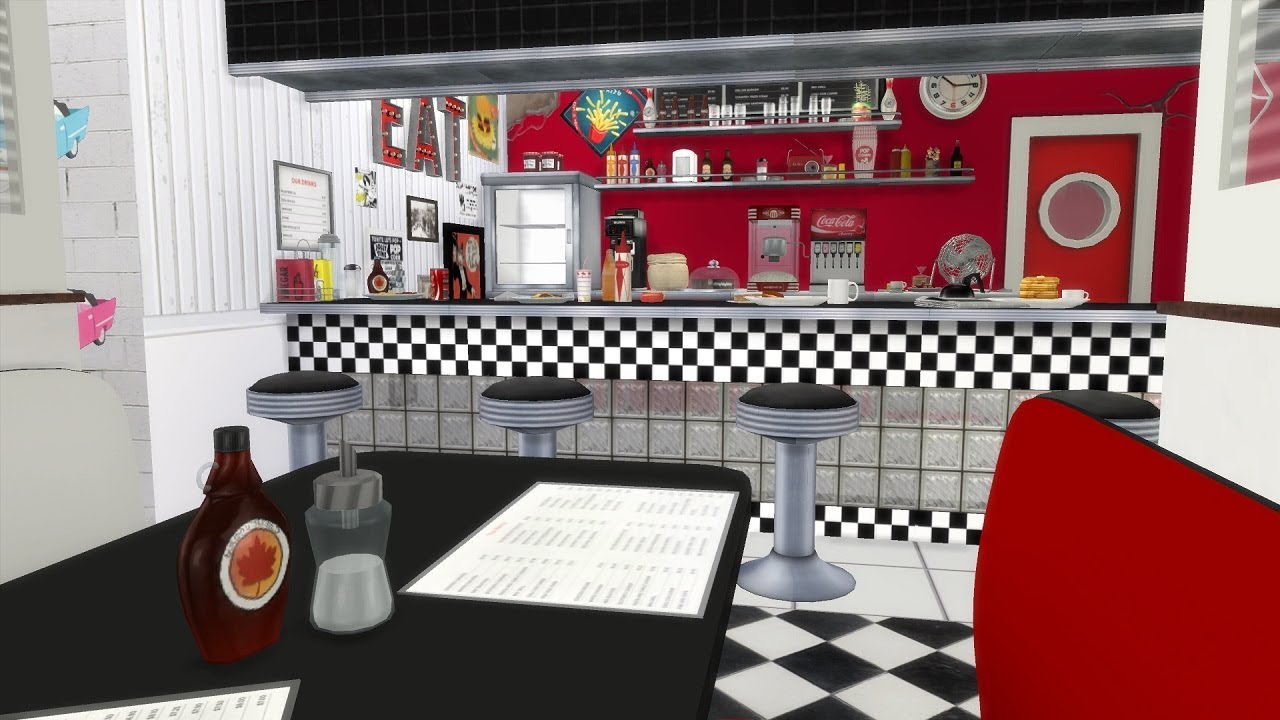 The Sims 4: Speed Build - AMERICAN DINER