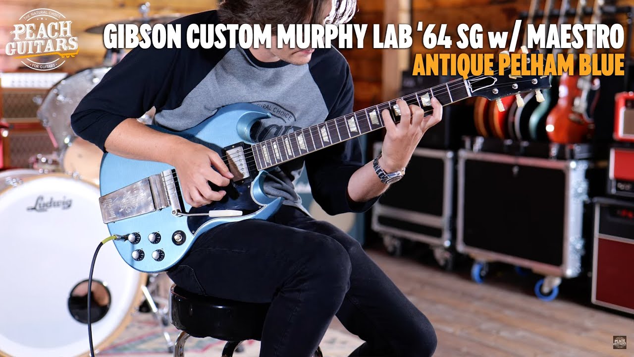 No Talking...Just Tones | Gibson Custom Murphy Lab '64 SG Standard w/Maestro Antique Pelham Blue