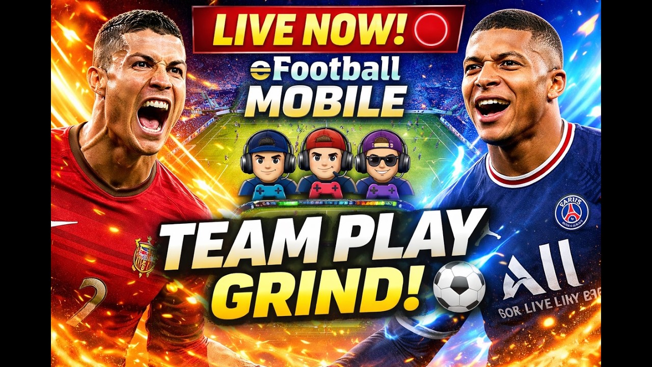 LIVE NOW 🔴 eFootball Mobile Team Play Grind! ⚽🔥