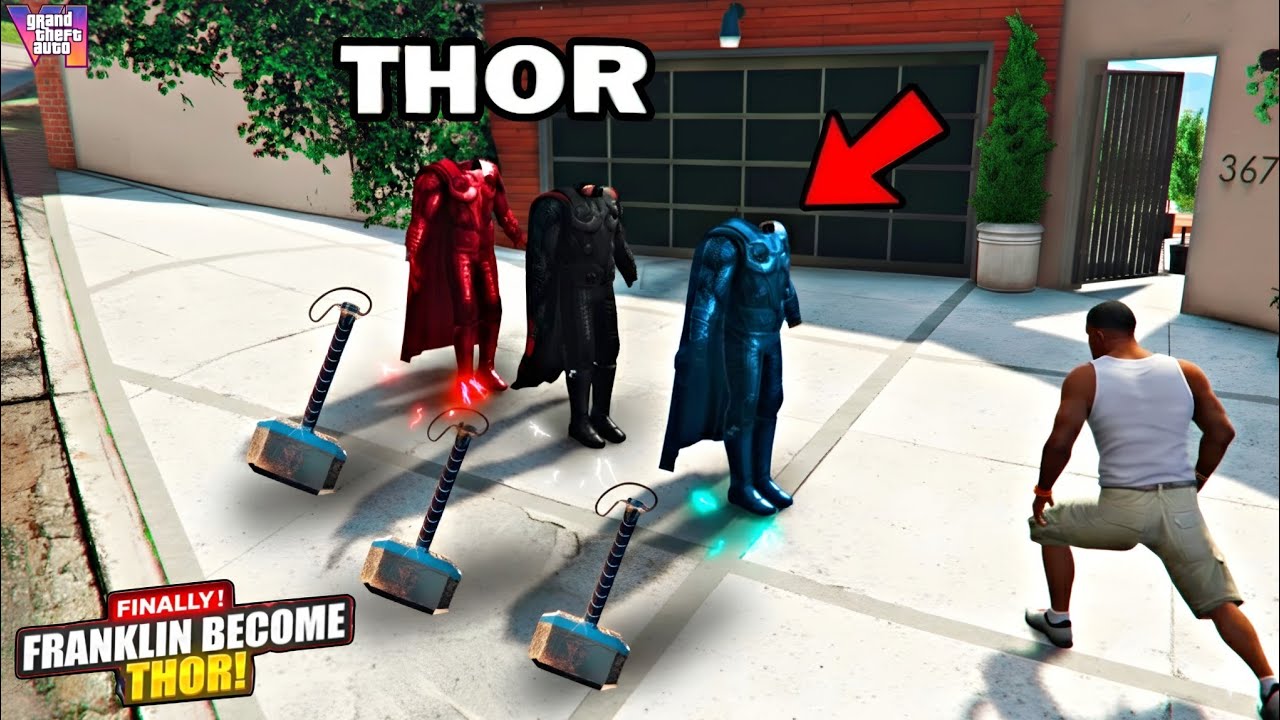 Franklin Stealing All Thor Suits GTA 5 !🧐