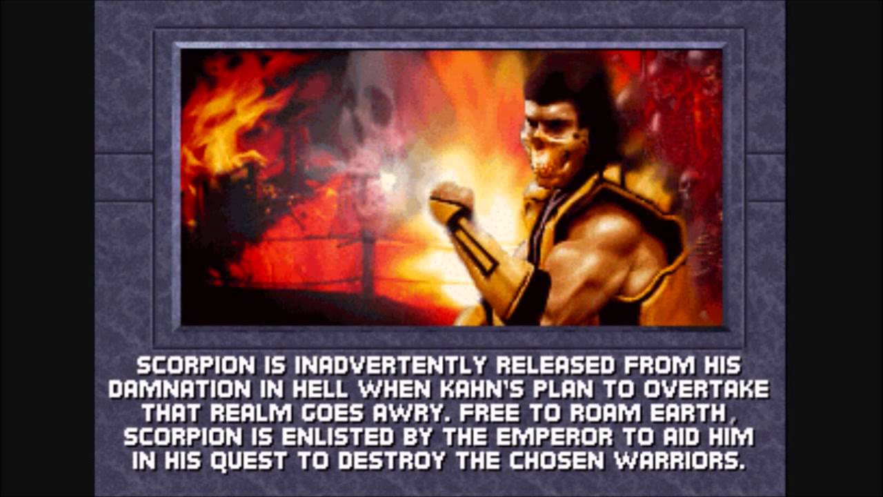 Ultimate Mortal Kombat 3 Scorpion Bio And Ending HD