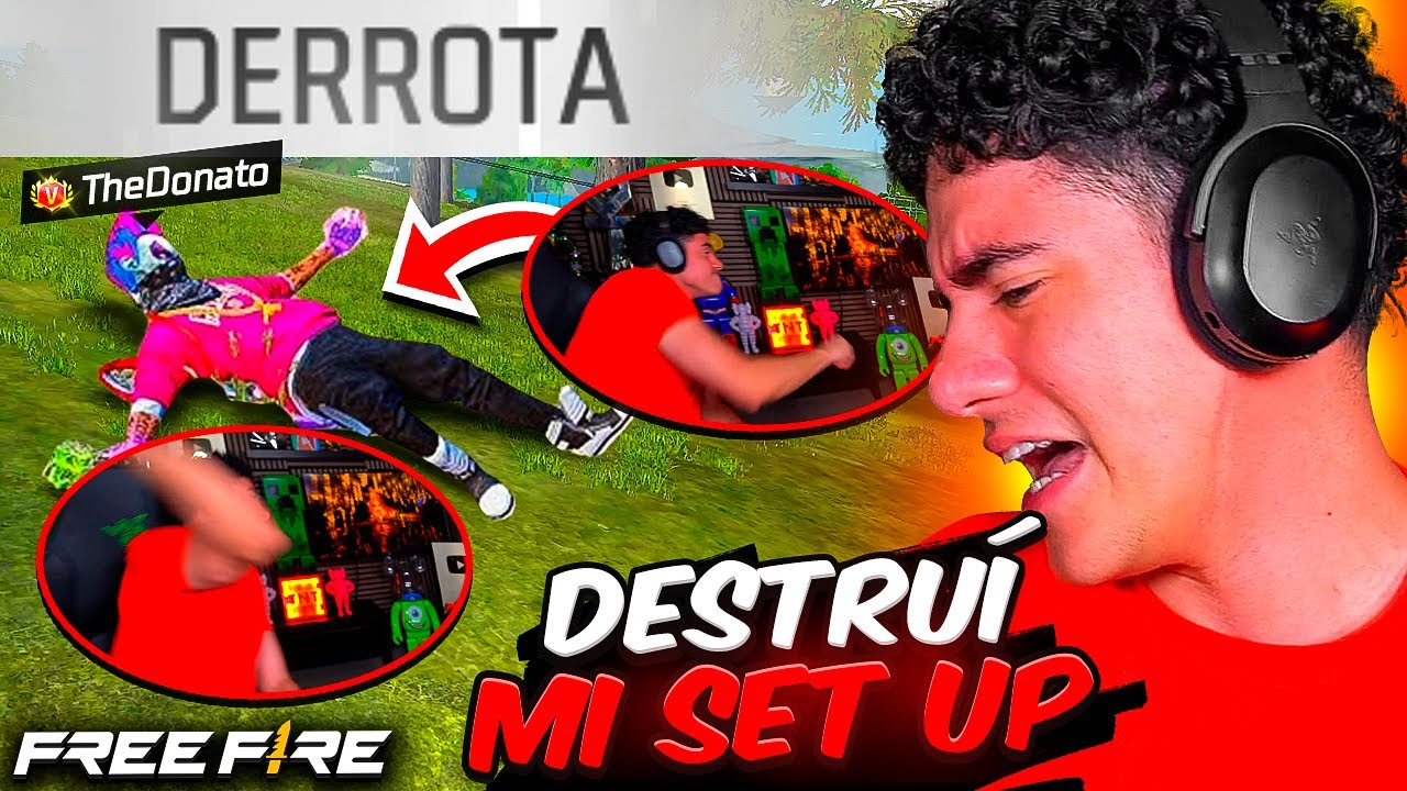 MI PEOR DIA JUGANDO FREE FIRE, DESTRUI MI SETUP !! - TheDonato Live