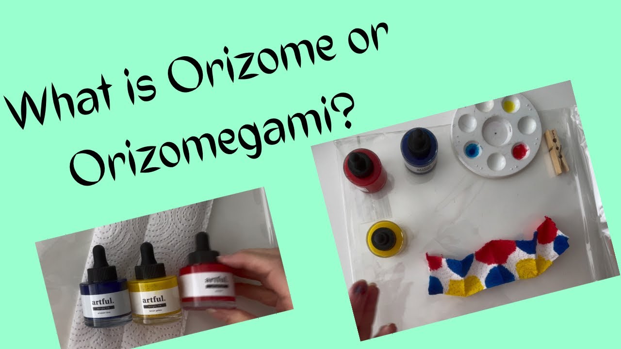 Learning Orizome or Orizomegami - a Japanese dyeing technique