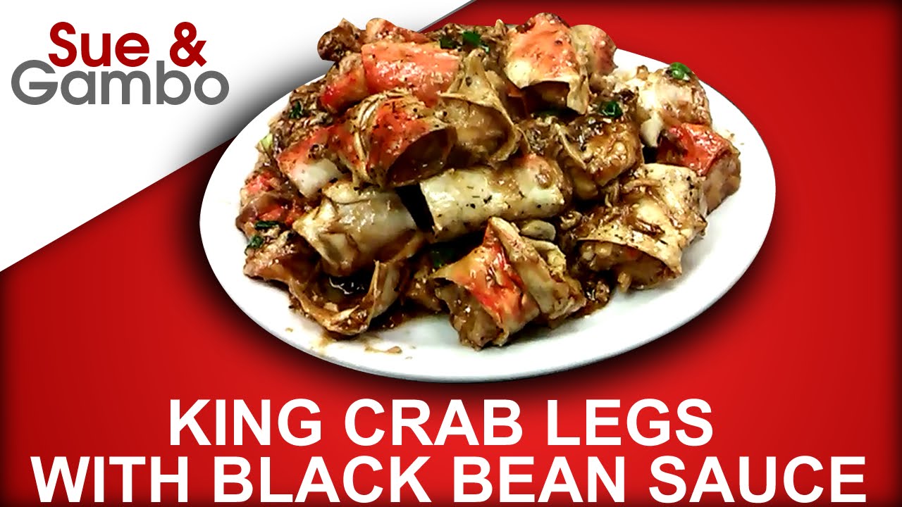 King Crab Legs With Black Bean Sauce