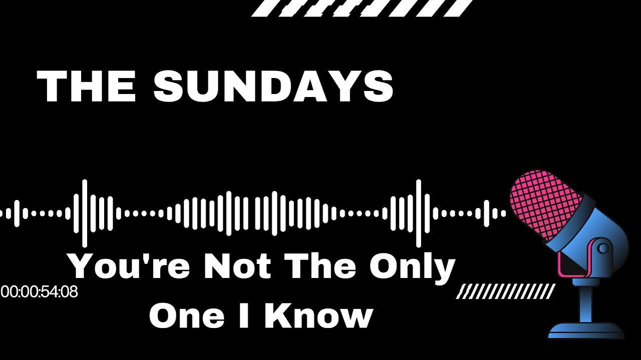 SimplySing Karaoke - The Sundays: You're Not The Only One I Know