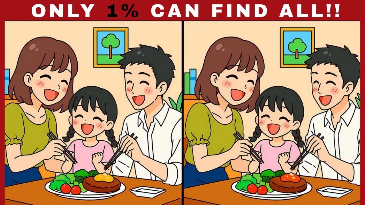 [Spot the Difference Brain Training] Can you spot what so many people are missing?