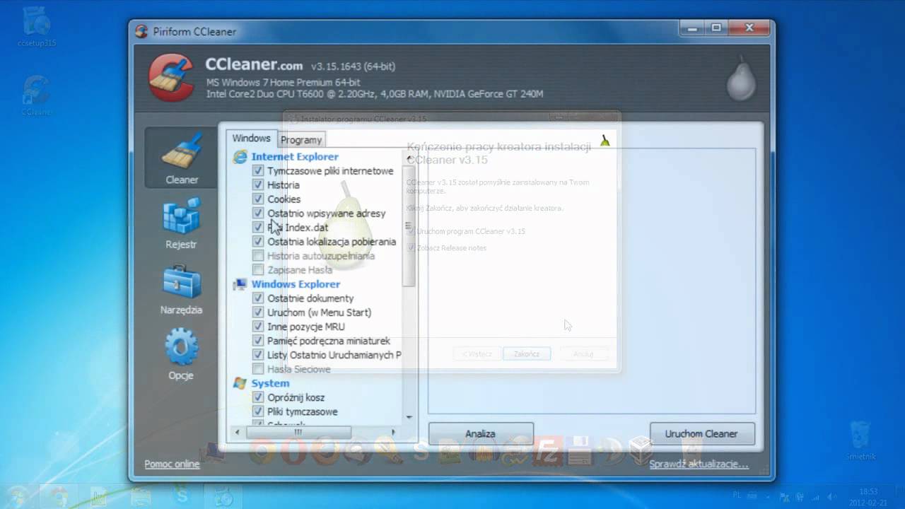 Czyszczenie i optymalizacja komputera z programem CCleaner