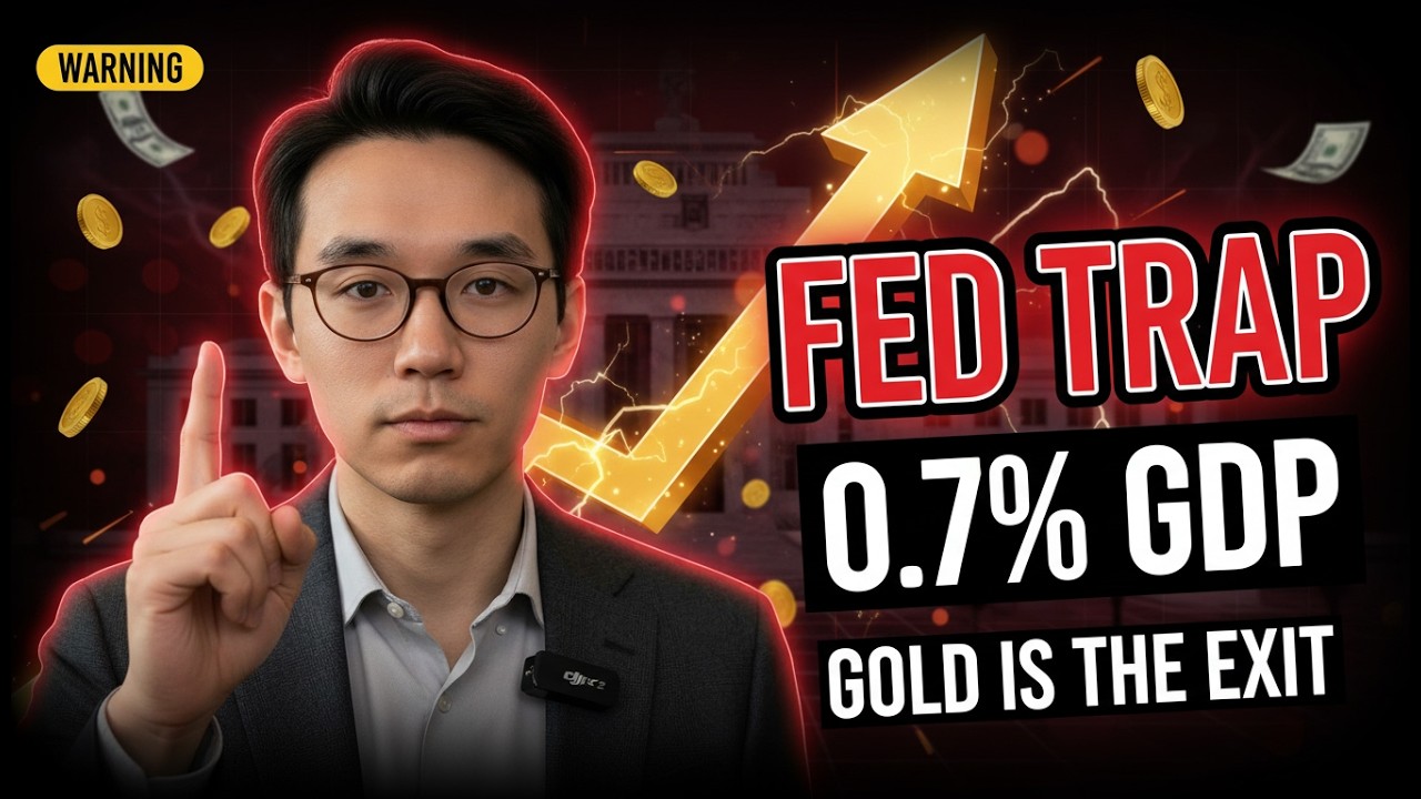 THE FED TRAP WARNING Why 0.7% GDP Growth Leaves Gold as the Only Exit (Full Breakdown)