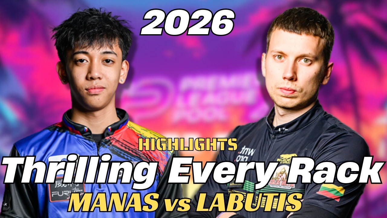 AJ MANAS VS PIJUS LABUTIS - Thrilling Every Rack !  CUETV09 -  PREMIER LEAGUE POOL