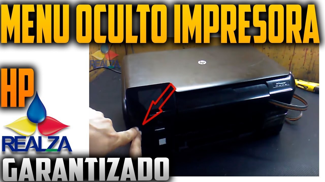 menu oculto en impresora hp d110