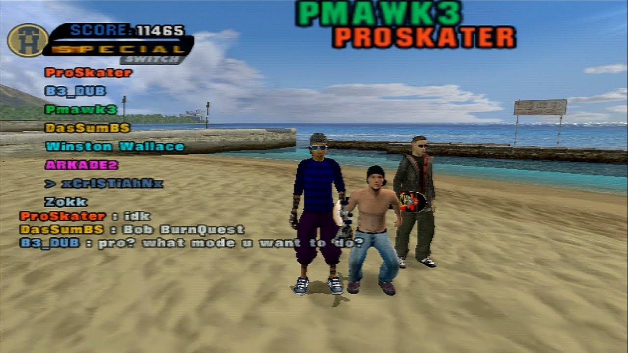 (PS2) Tony Hawk's Underground - Online Gameplay with 