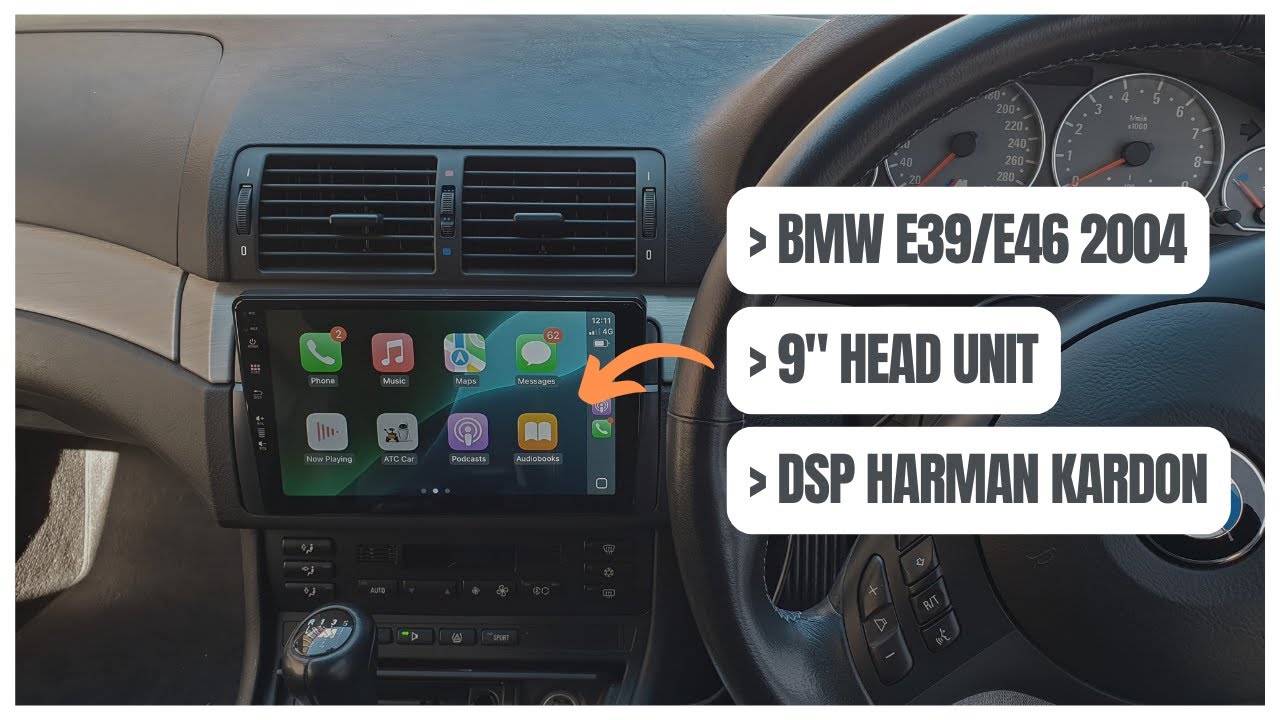 BEST Android Head Unit BMW E39/E46 2004 | Wireless Apple CarPlay + DSP Harman Kardon Premium Sound