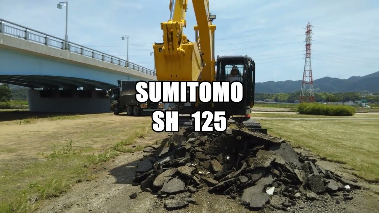 【まちゃるチャンネル】が運転！オペレーター‼【ユンボ 】   積み込みSUMITOMO