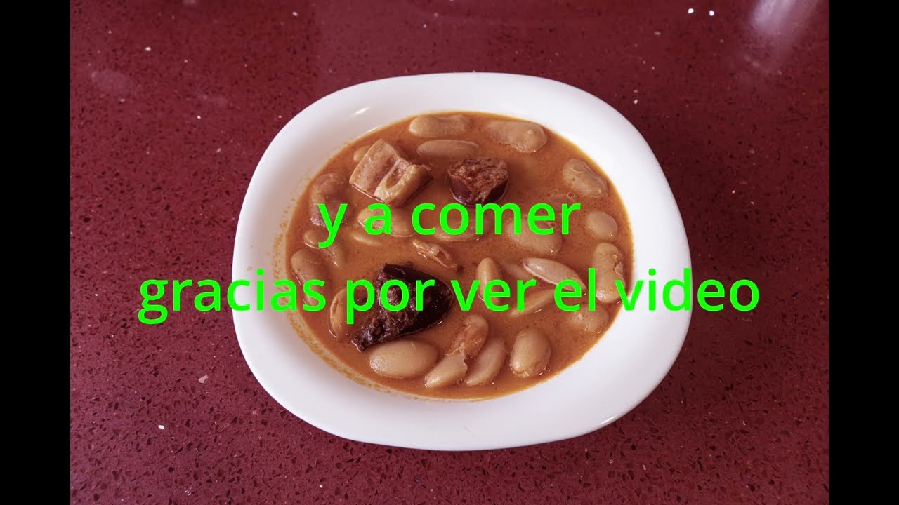 Judiones en olla exprés