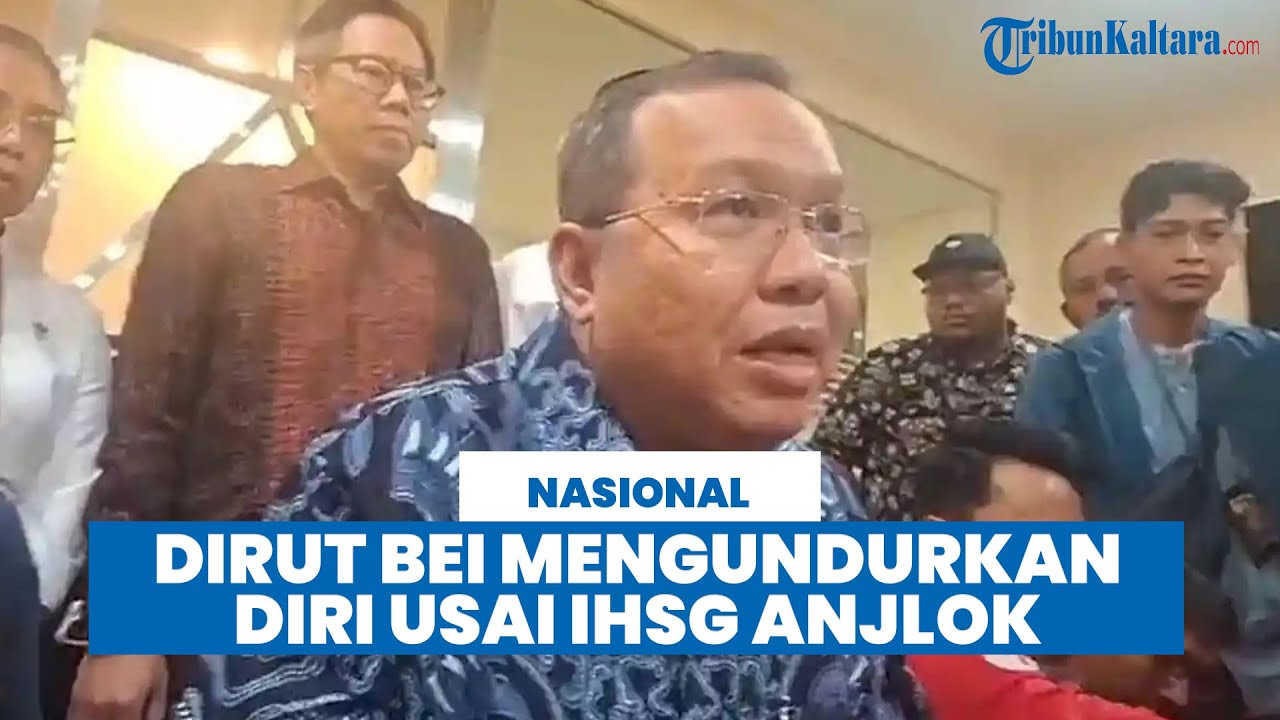 IHSG Anjlok Dua Hari, Dirut BEI Iman Rachman Mundur dari Jabatan