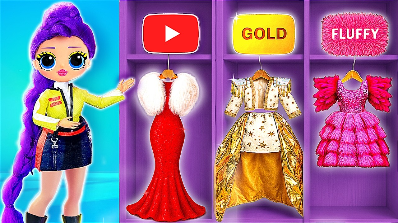 K-Pop Demon Hunters: Rumi&rsquo;s Outfit Transformations! 12 DIYs for L.O.L. Dolls