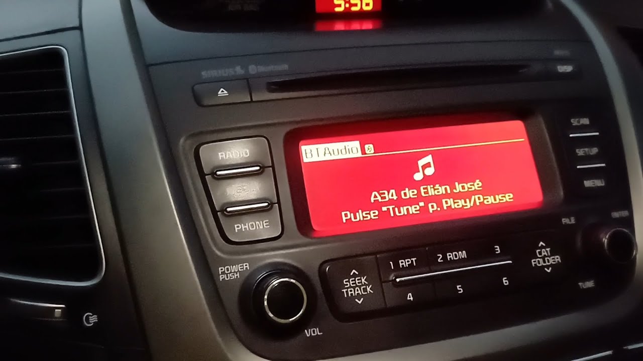 cómo conectar mi celular a Kia Sorento 2014 por Bluetooth / Hyundai - Kia 2011-2024
