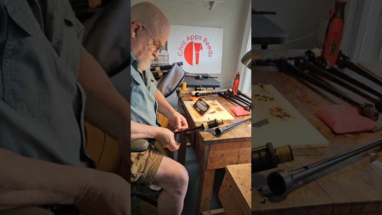 Setting a reed to a chanter Episode 1 #bagpipe