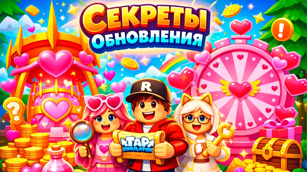 ВСЕ СЕКРЕТЫ *VALENTINES* ОБНОВЛЕНИЯ В TAP SIMULATOR! ROBLOX