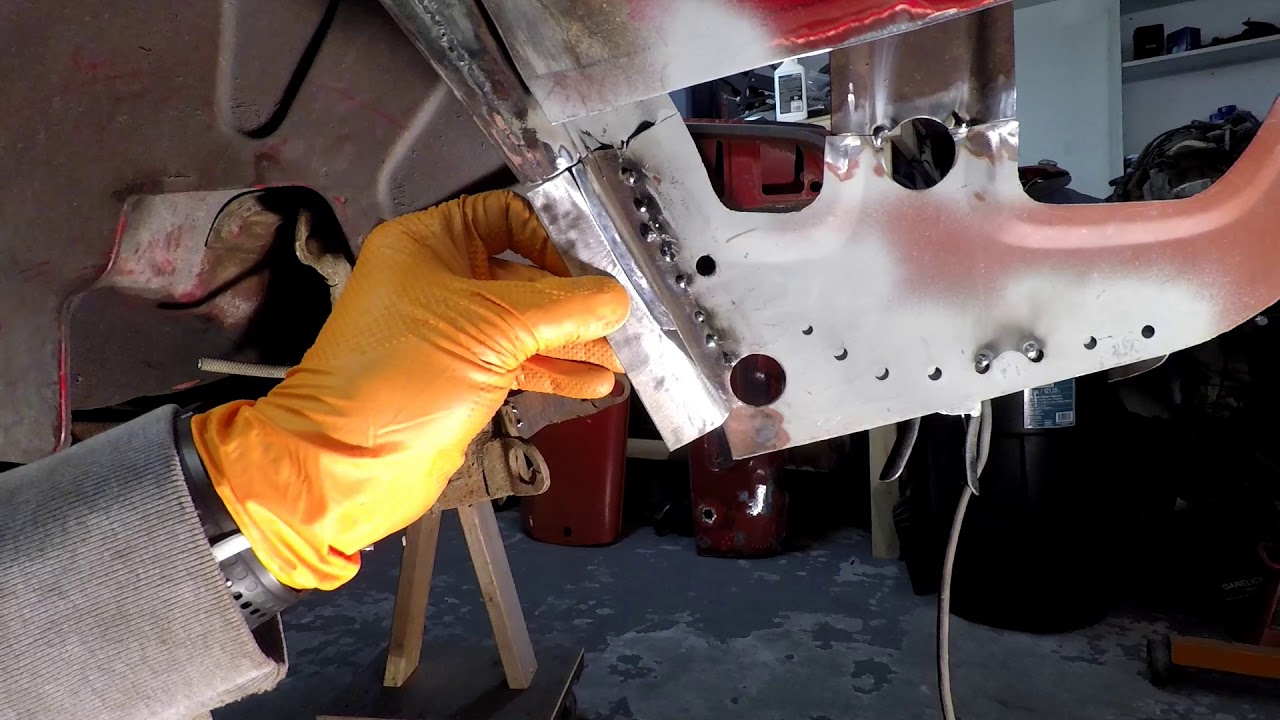 Triumph Spitfire Body Repair - Inner Wheel Arch & Lower Wing