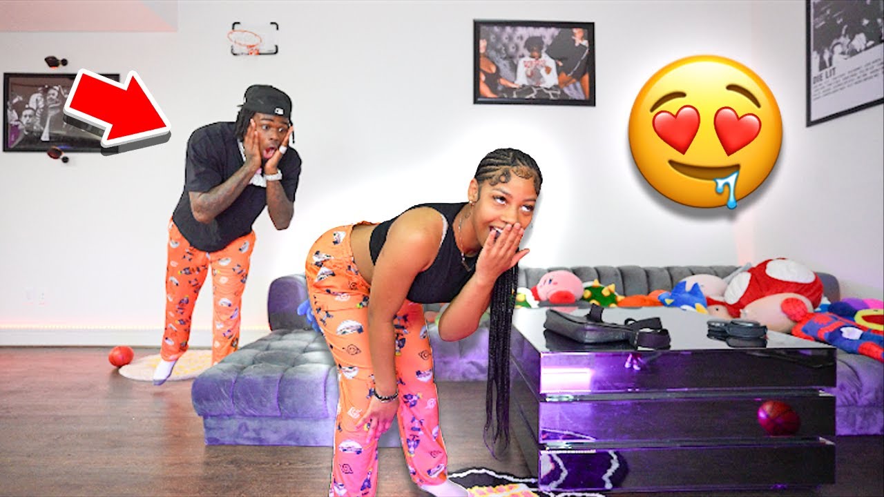 BENDING OVER IN FRONT OF WOODA TO GET HIS REACTION | *must watch