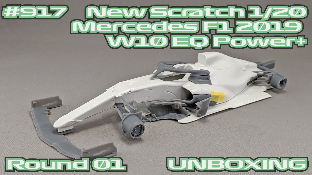 【レジンキット】NEW Scratch 1/20 Mercedes W10 EQ Power+ Part.1 開封【制作日記#917】