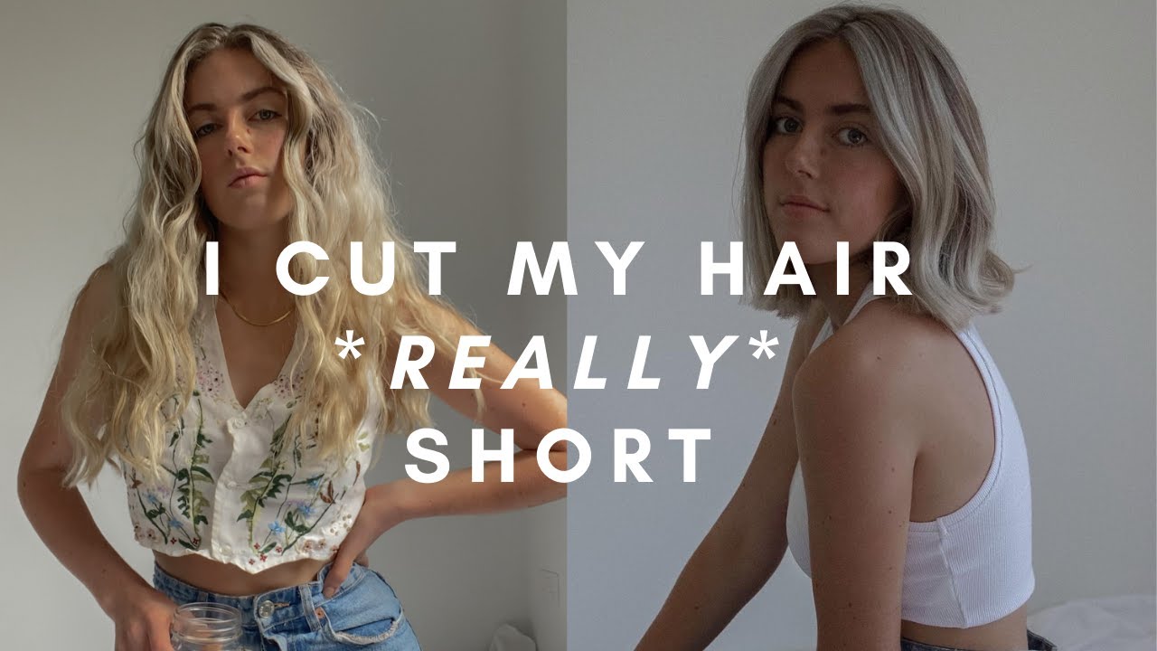 i cut my hair *REALLY* short!! + surprising my boyfriend