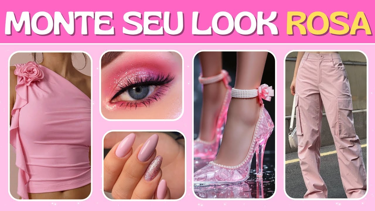 💕 MONTE SEU LOOK ROSA DOS SONHOS ✨ | Só pra quem ama pink! | Jogo das escolhas | Marte Quiz
