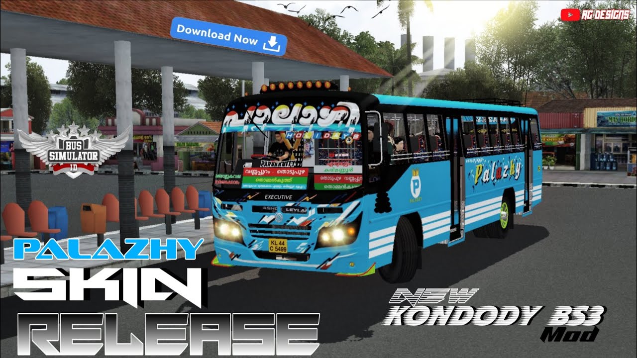 PALAZHY Skin/Livery| Kerala Private Bus Mod Livery | KONDOY BS3 Mod|RG Gaming