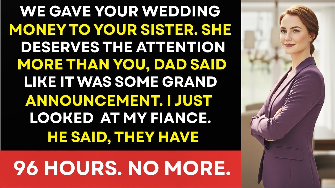Parents Gave My Wedding Fund To My Sister Because She Deserved More; My Fiancé Gave Them 96 Hours