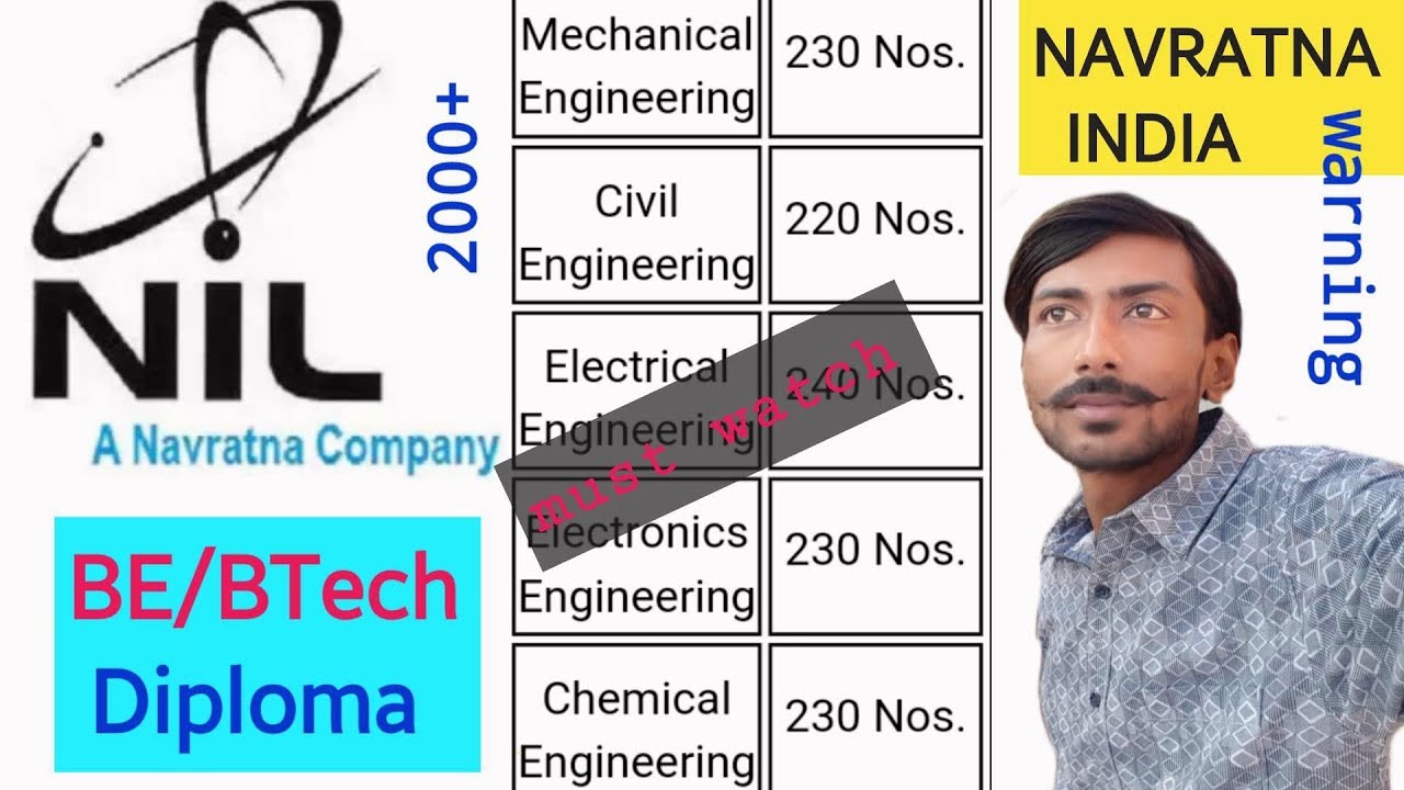 NIL recruitment 2018 | navratna india hiring engineers & diploma holders : KUCH BHI !!!