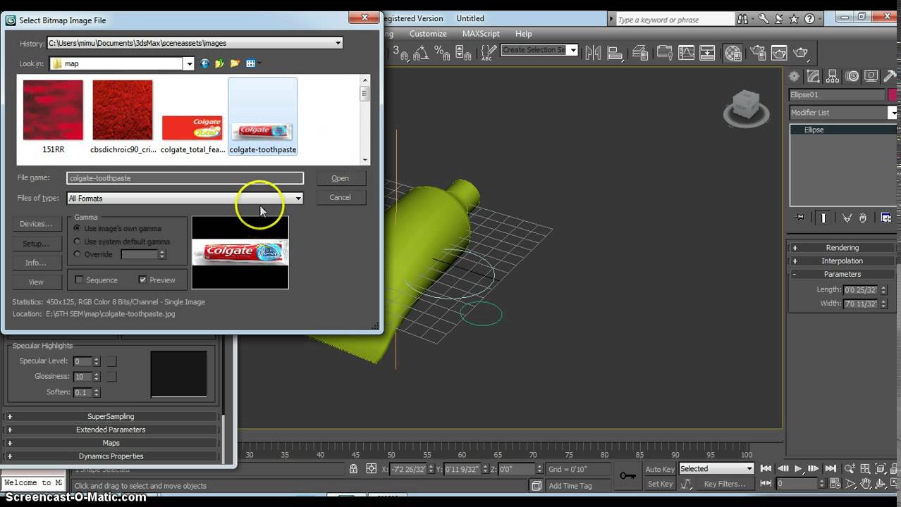 How to make tooth paste shape bottle in 3D max by using loft in Bangla