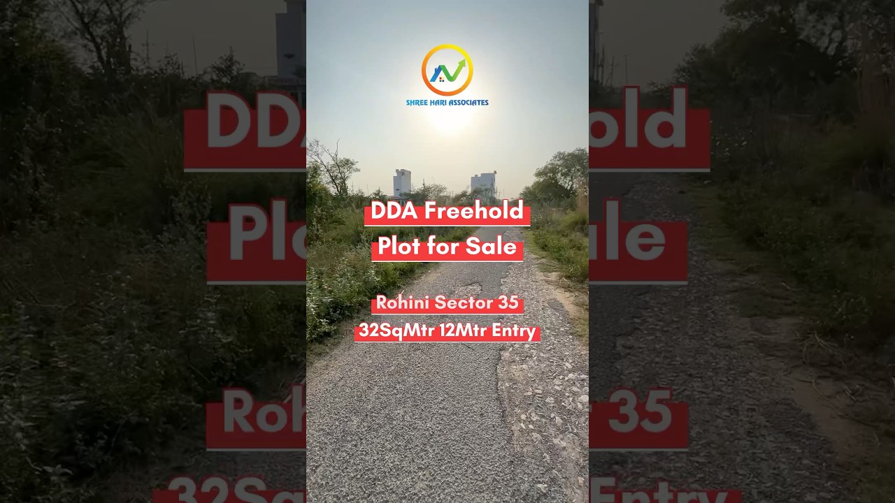 Plot for Sale Rohini Sector-35 | DDA Plot in Rohini Sector-35 #investwithjd #investment #plot #dda