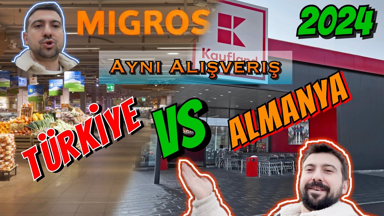 DEV 2024 MARKET ALIŞVERİŞİ (ALMANYA ve TÜRKİYE KARŞILAŞTIRMASI)..
