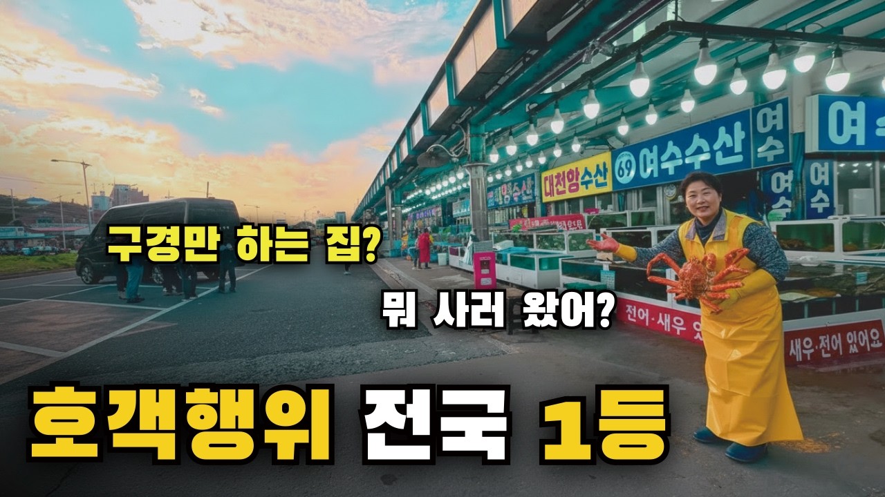 전국 최강 호객행위 강도 실화냐? 보령 대천항 수산시장 구경 🦀 [보령4-2]