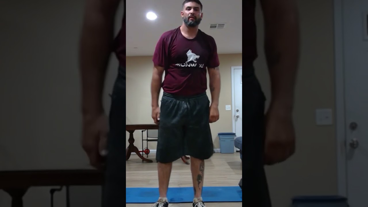 Giant does 180 burpees with weight vest on!💪🔥 #godfirst #burpeesmotivationworldwide #shorts