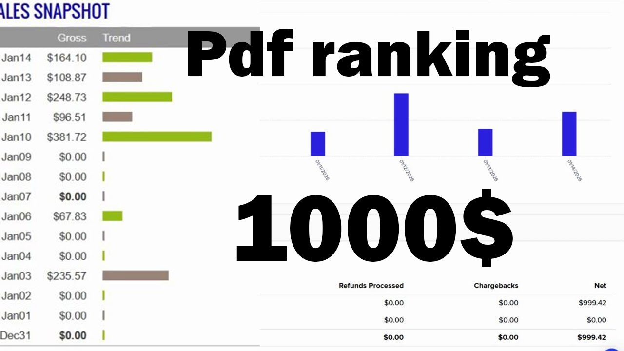How i Made $1000 With PDF Ranking Method | Clickbank Affiliate Marketing