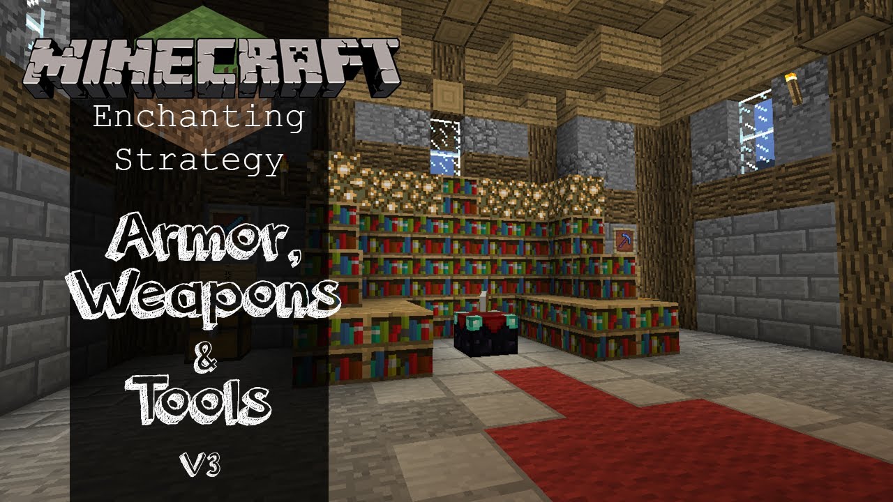 Minecraft 1.7.2/1.7.4/1.7.9/1.7.10 | How to get Good Enchantments (Strategy)