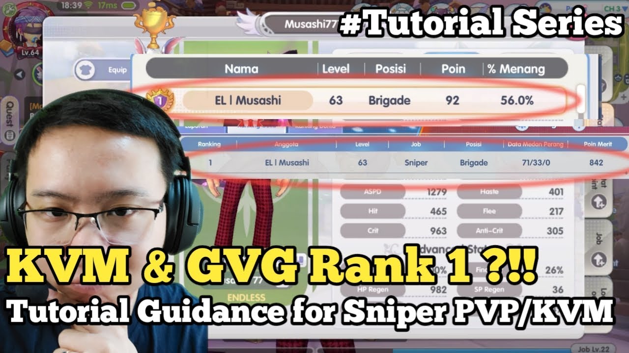 Build PVP / KVM Sniper Gear Putih 100% F2P - Ragnarok X Next Generation - Tutorial Series - Mr Ben